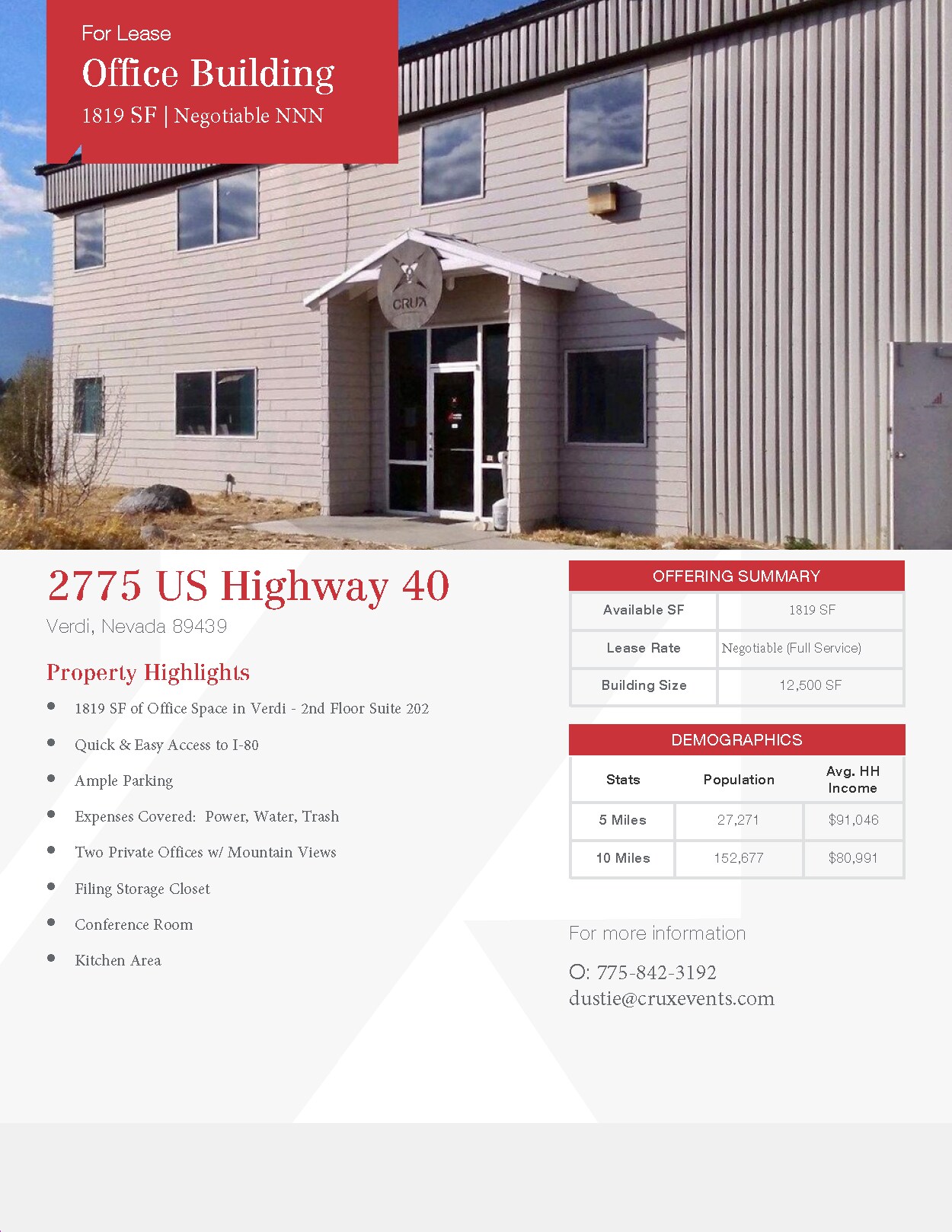 2775 US Highway 40 W, Verdi, NV for sale Building Photo- Image 1 of 1