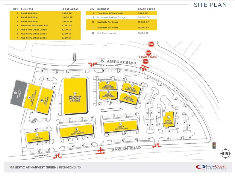 Harlem Road & Airport Blvd, Richmond, TX for lease - Site Plan - Image 2 of 5