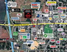 2960 W Parrish Ave, Owensboro, KY - AERIAL  map view