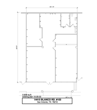 14415 Blanco Rd, San Antonio, TX for lease Floor Plan- Image 1 of 1