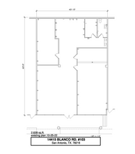 14415 Blanco Rd, San Antonio, TX for lease Floor Plan- Image 1 of 1