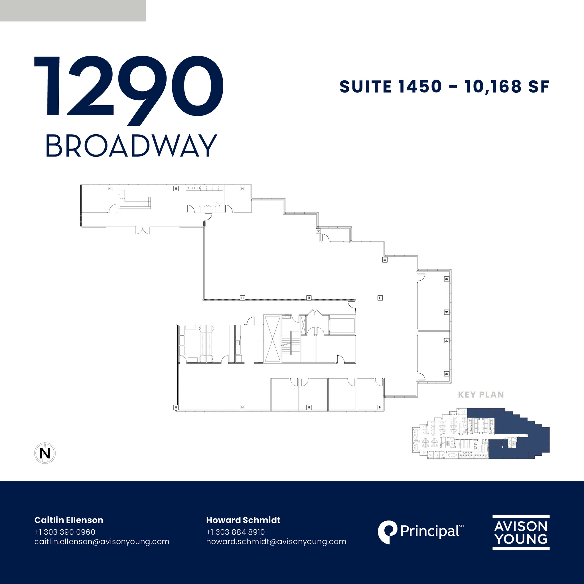 1290 Broadway, Denver, CO for lease Floor Plan- Image 1 of 8