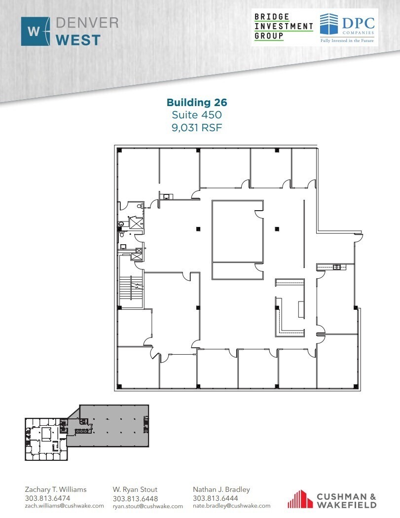 13949 W Colfax Ave, Lakewood, CO for lease Floor Plan- Image 1 of 1