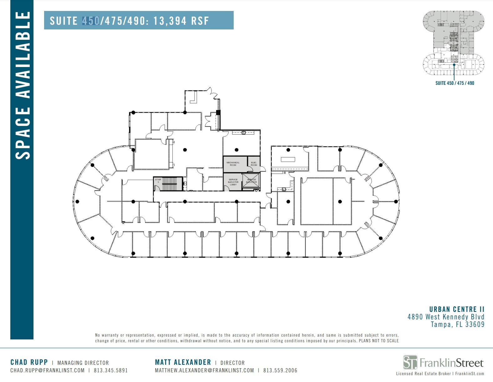 4830 W Kennedy Blvd, Tampa, FL for lease Floor Plan- Image 1 of 1