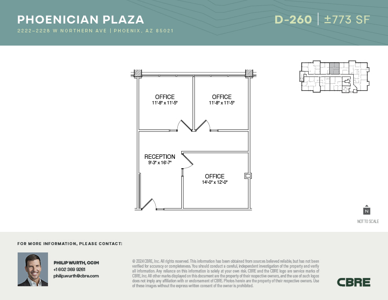 2222-2228 W Northern Ave, Phoenix, AZ for lease Floor Plan- Image 1 of 1