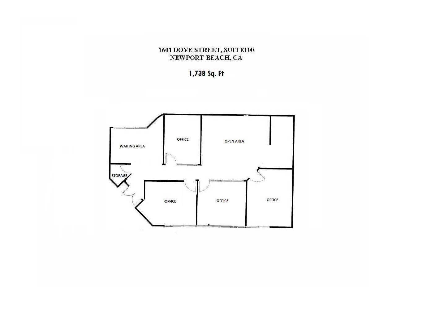 1601 Dove St, Newport Beach, CA for lease Floor Plan- Image 1 of 1