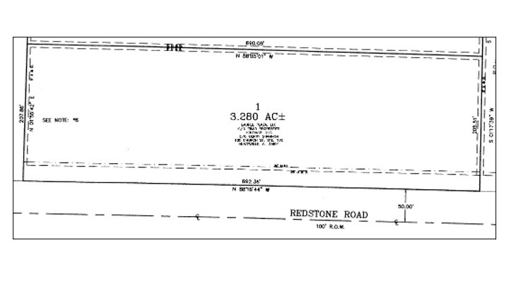 2130 Redstone Road Southwest, Huntsville, AL for sale - Plat Map - Image 3 of 3