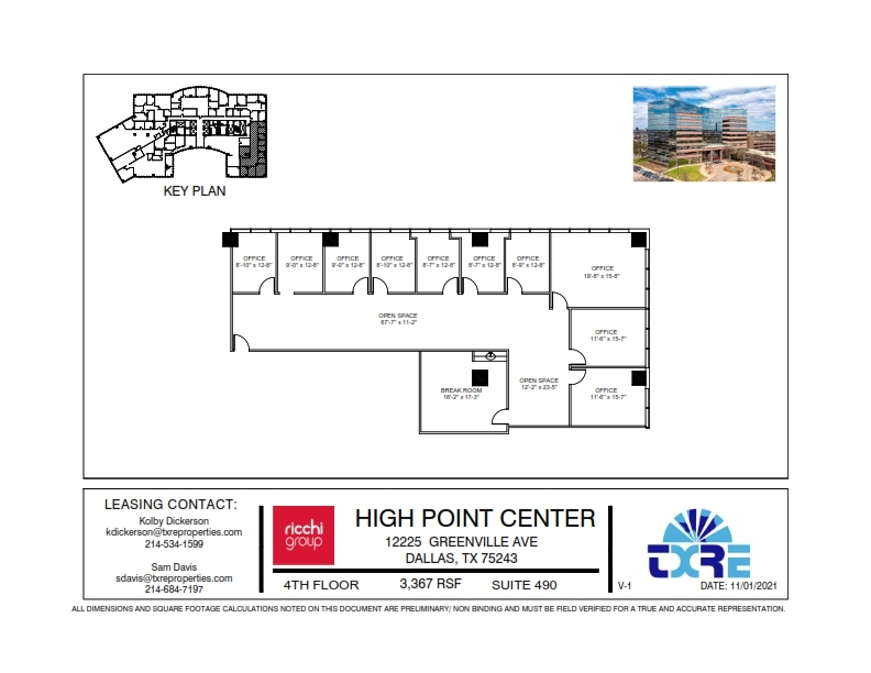 12225 Greenville Ave, Dallas, TX for lease Floor Plan- Image 1 of 1