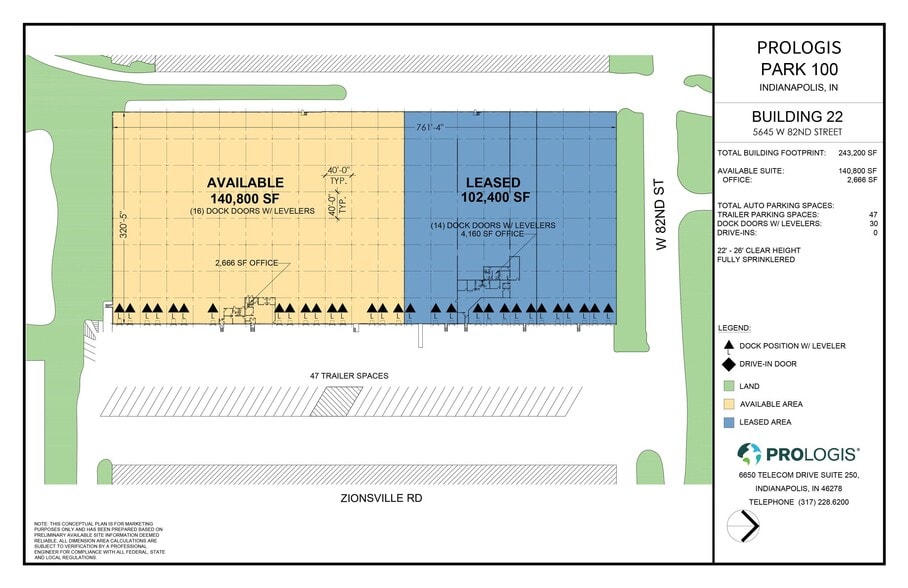 5645 W 82nd St, Indianapolis, IN for lease - Site Plan - Image 2 of 2