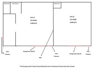 W5037 Amy Ave, Kaukauna, WI for lease Floor Plan- Image 1 of 2