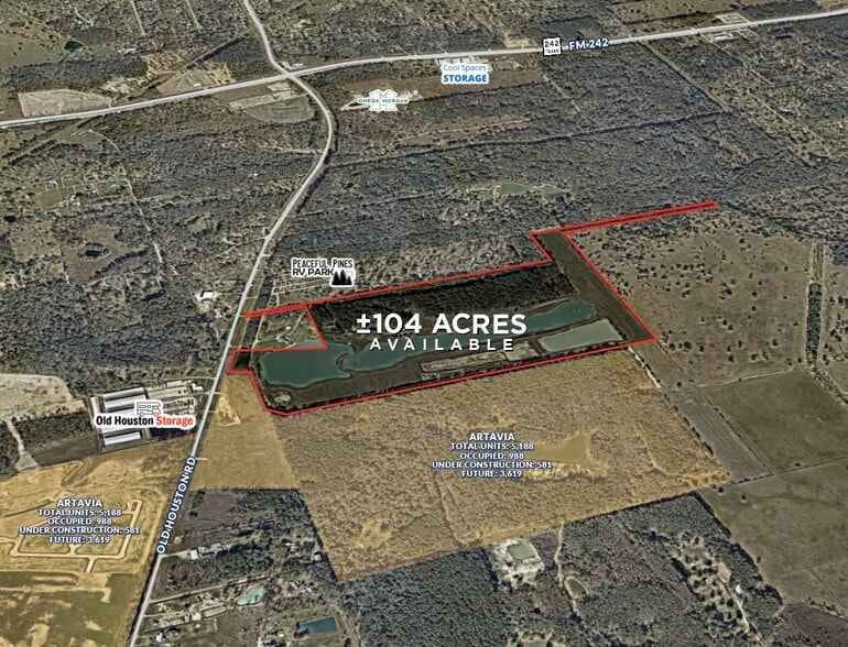 17421 Old Houston Rd, Conroe, TX for sale - Aerial - Image 1 of 2