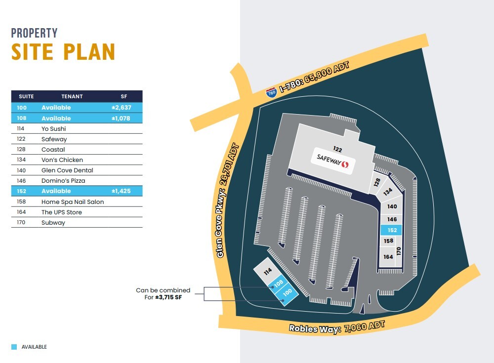 100-170 Robles Dr, Vallejo, CA for lease Site Plan- Image 1 of 1