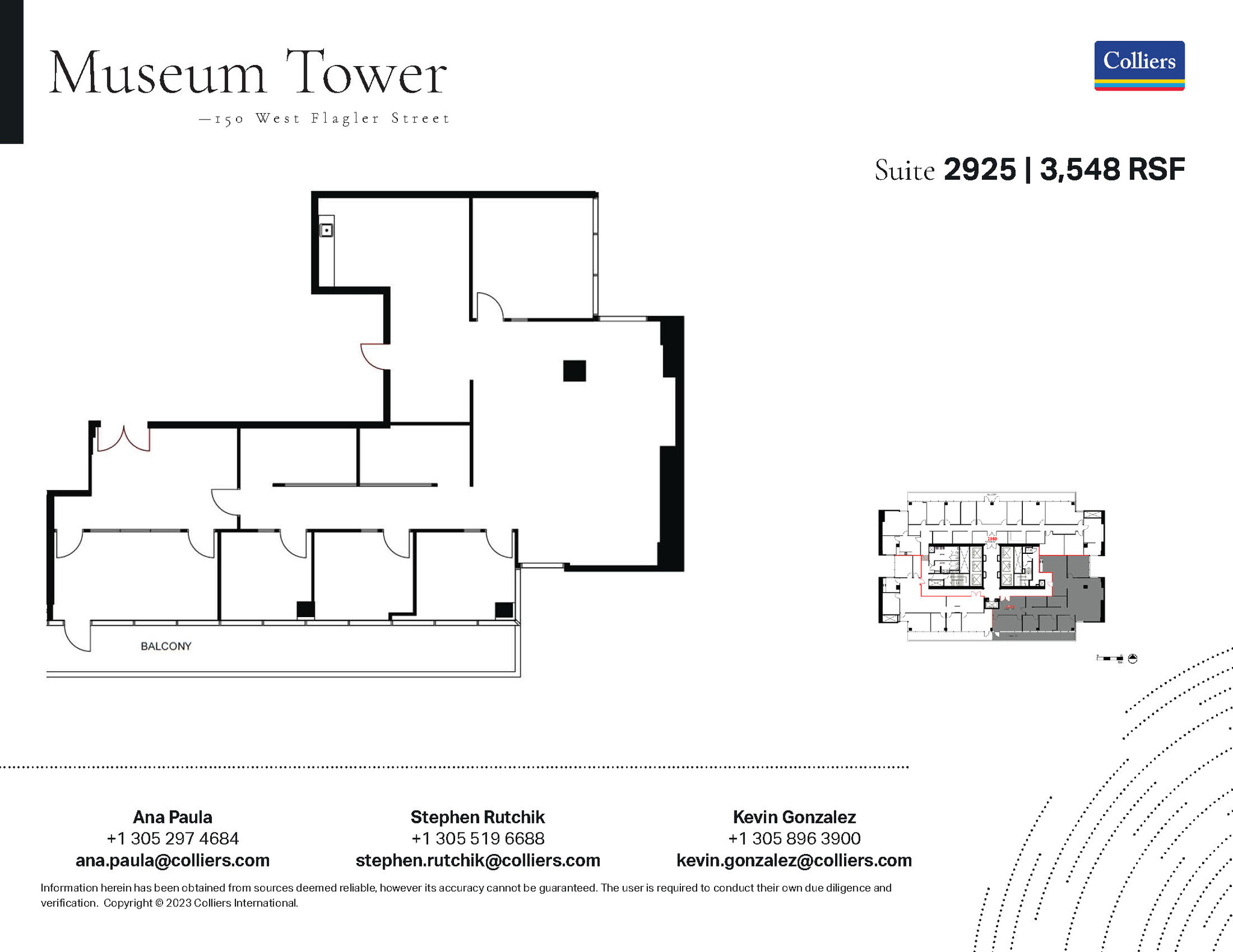 150 W Flagler St, Miami, FL for lease Floor Plan- Image 1 of 1