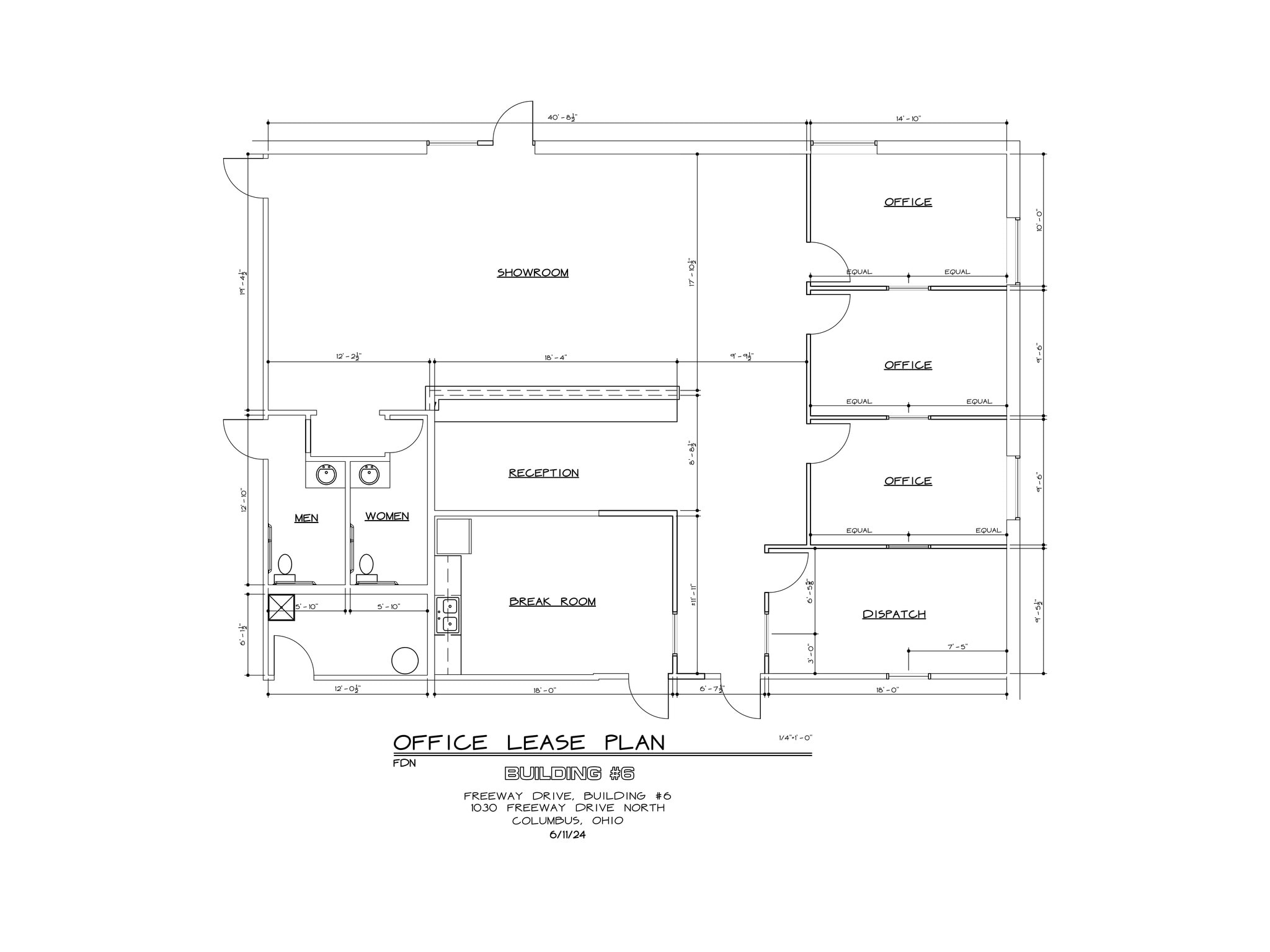 990-1030 Freeway Dr N, Columbus, OH for lease Site Plan- Image 1 of 2