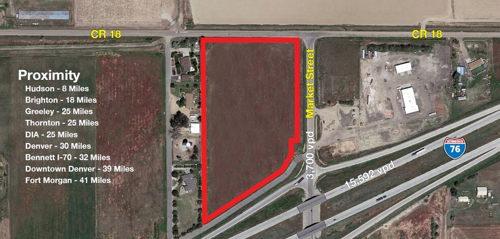 Market St & I-76 Exit, Keenesburg, CO for sale - Primary Photo - Image 1 of 7