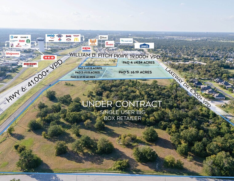 Hwy 6 & William Fitch Pky, College Station, TX for sale - Primary Photo - Image 1 of 1
