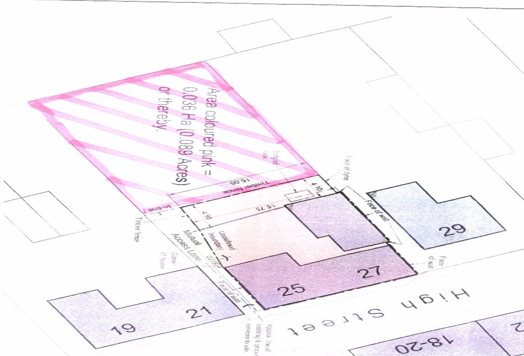 25 High St, New Deer for sale Site Plan- Image 1 of 2