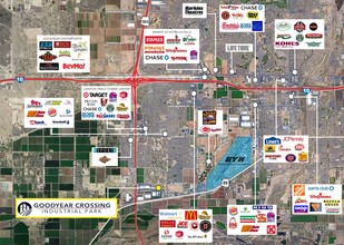 SWC Sarival Avenue & West Elwood Street, Goodyear, AZ - aerial  map view