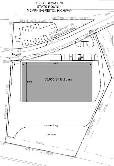 130 US 70 Hwy E, White Bluff, TN for sale - Site Plan - Image 1 of 3