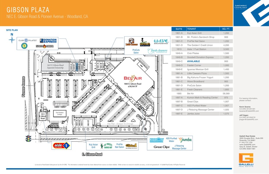 1861-1897 E Gibson Rd, Woodland, CA for lease - Site Plan - Image 2 of 2