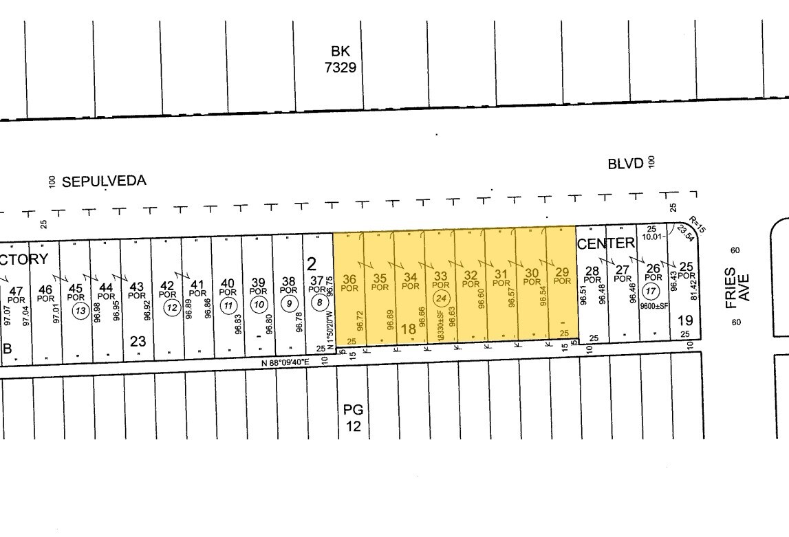 440 E Sepulveda Blvd, Carson, CA for sale Plat Map- Image 1 of 1