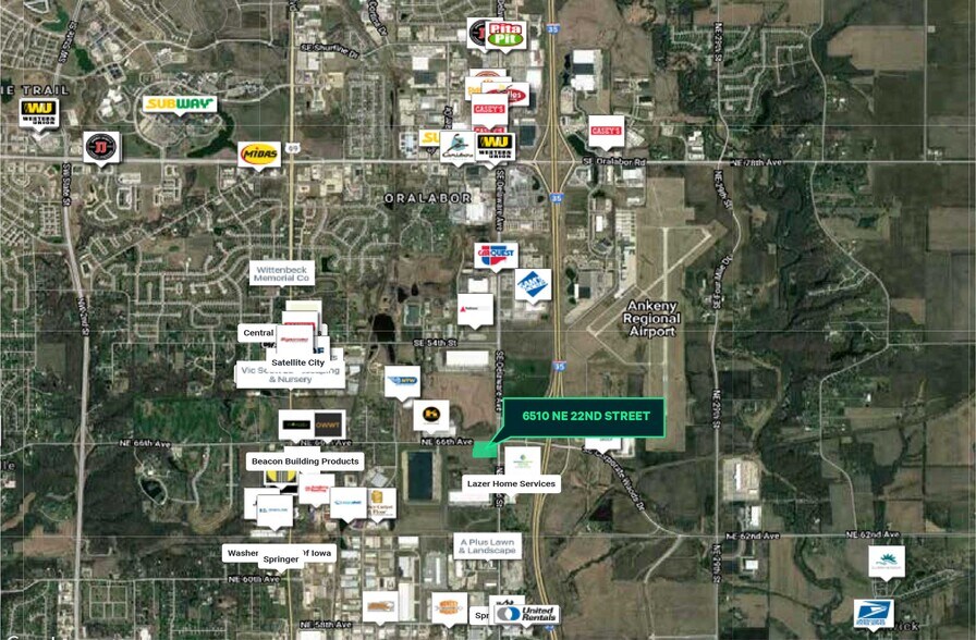 6510 NE 22nd St, Ankeny, IA for sale - Aerial - Image 2 of 3