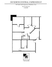 100 N Central Expy, Richardson, TX for lease Floor Plan- Image 2 of 5
