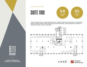 611 N Brand Blvd, Glendale, CA for lease Floor Plan- Image 1 of 6