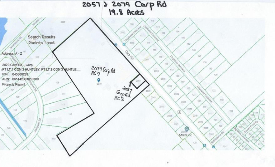 2057-2079 Carp Rd, Ottawa, ON for sale - Plat Map - Image 2 of 3