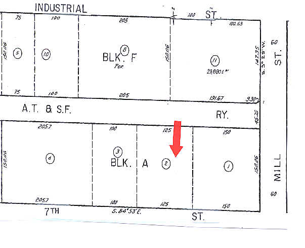 1721-1725 E 7th St, Los Angeles, CA for lease - Plat Map - Image 2 of 4