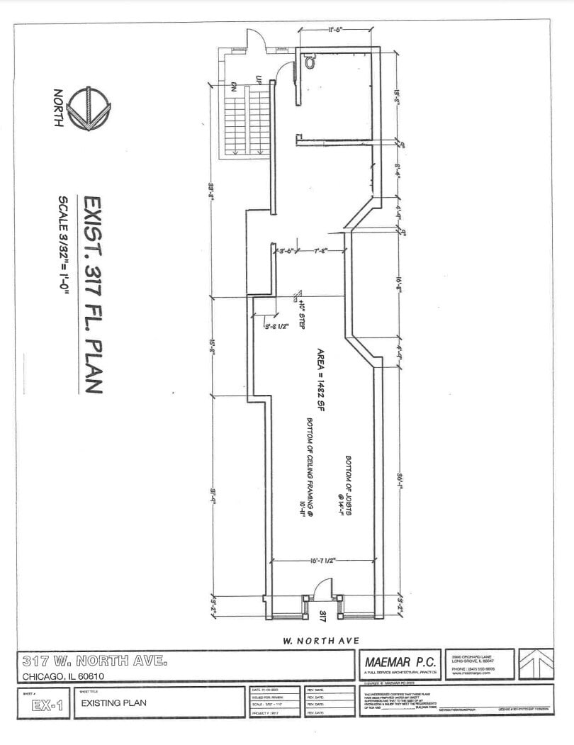 315-319 W North Ave, Chicago, IL for lease Floor Plan- Image 1 of 1