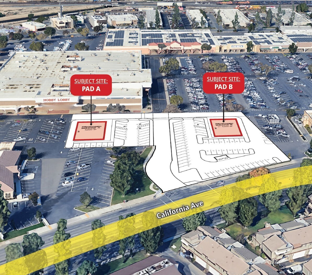 California Avenue & Mervyns Dr, Bakersfield, CA for lease Building Photo- Image 1 of 4