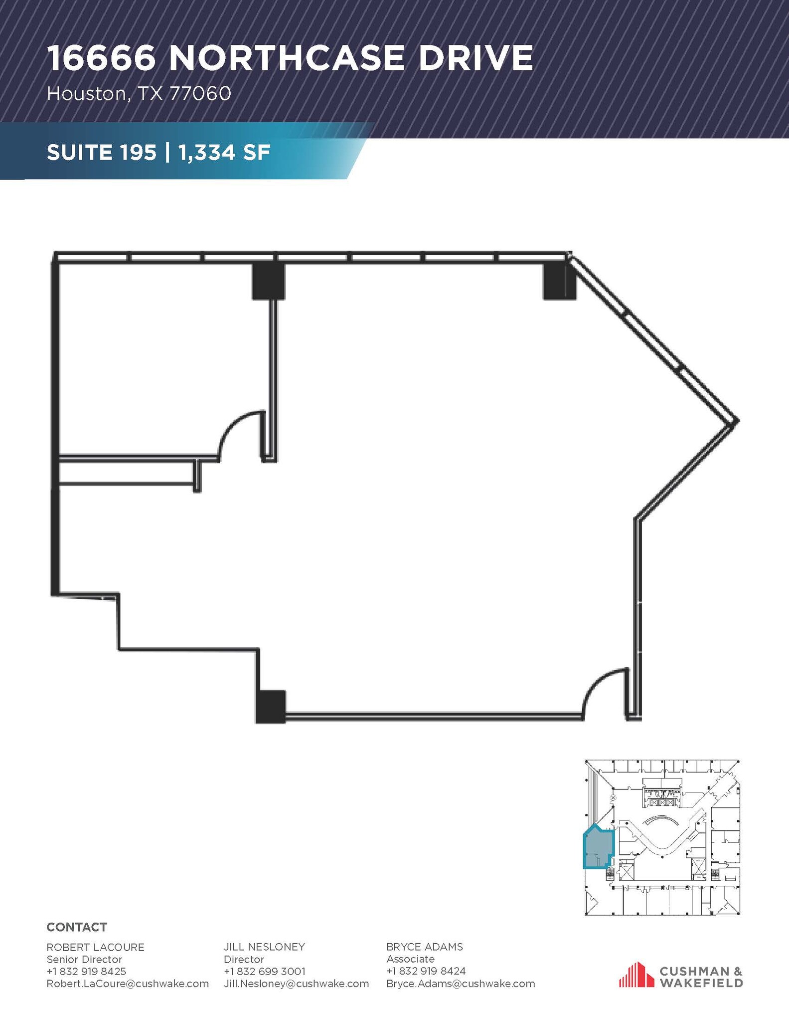 16666 Northchase Dr, Houston, TX for lease Floor Plan- Image 1 of 1