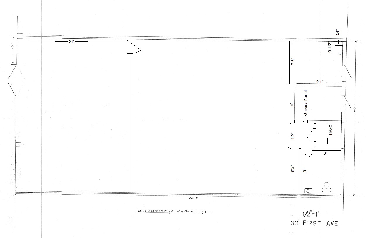 301-315 N First Ave, Evansville, IN for lease Floor Plan- Image 1 of 1