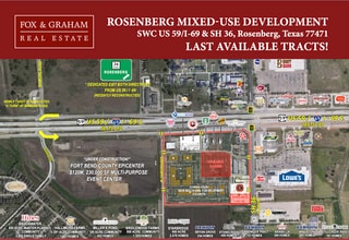 SWC US 59/I-69 & SH 36, Rosenberg, TX - Aerial map view - Image1