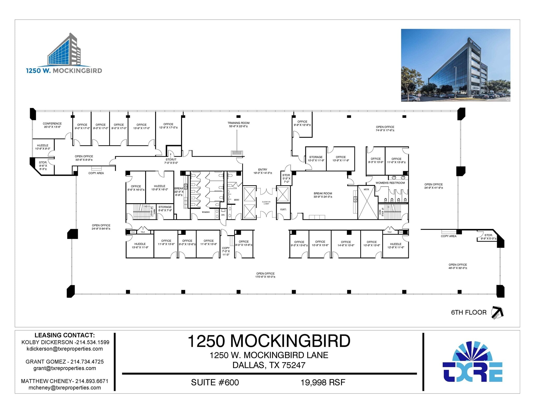 1250 W Mockingbird Ln, Dallas, TX for lease Floor Plan- Image 1 of 2