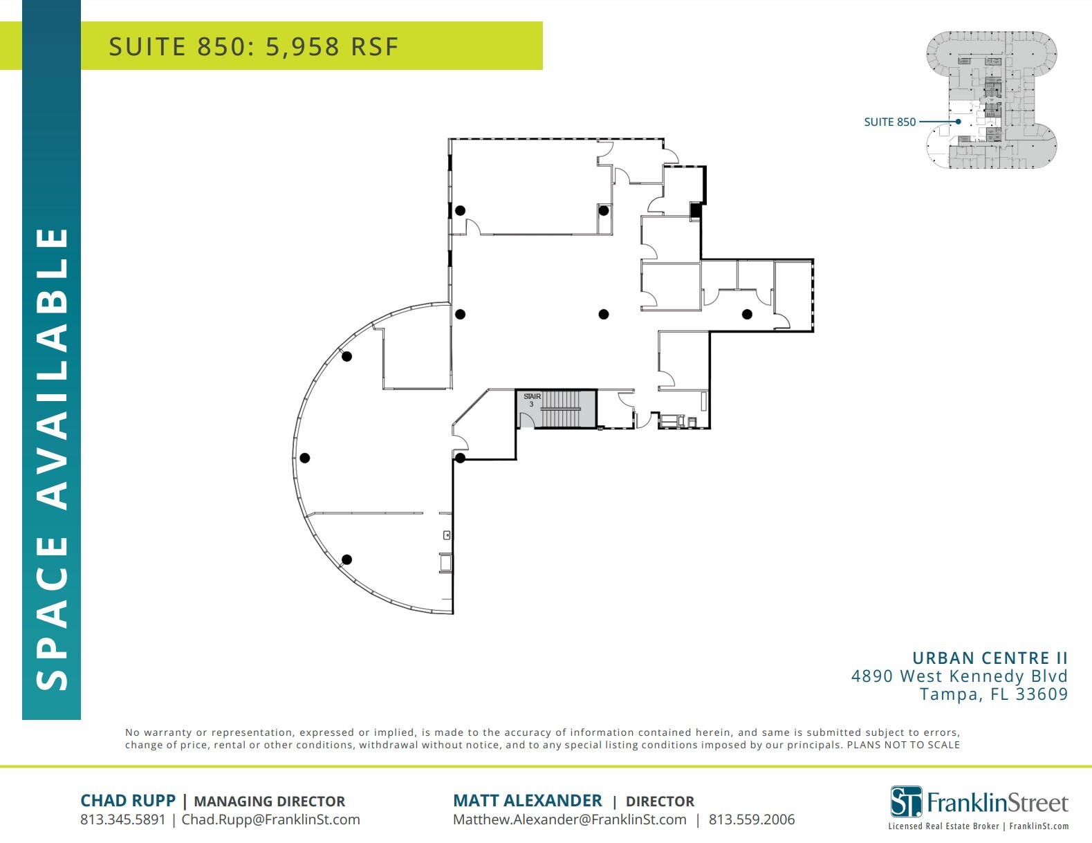 4830 W Kennedy Blvd, Tampa, FL for lease Floor Plan- Image 1 of 1