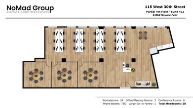 115-125 W 30th St, New York, NY for lease Floor Plan- Image 1 of 5