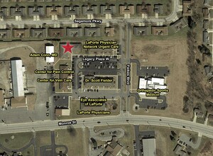 300 Legacy Plz W, La Porte, IN - AERIAL  map view