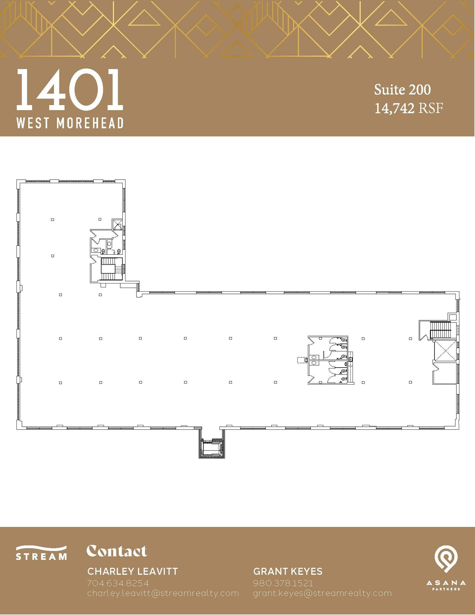 1401 W Morehead St, Charlotte, NC for lease Floor Plan- Image 1 of 1