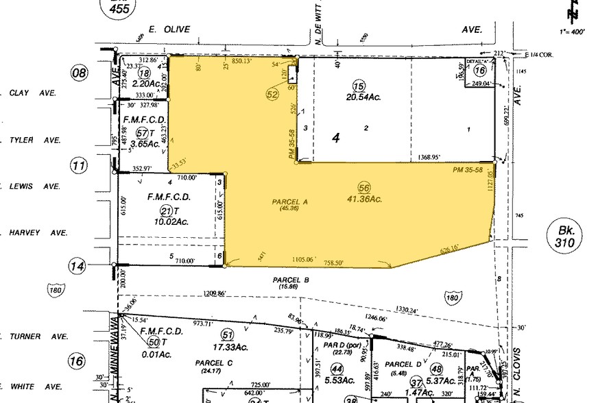 N Clovis Ave, Fresno, CA for sale - Plat Map - Image 1 of 1