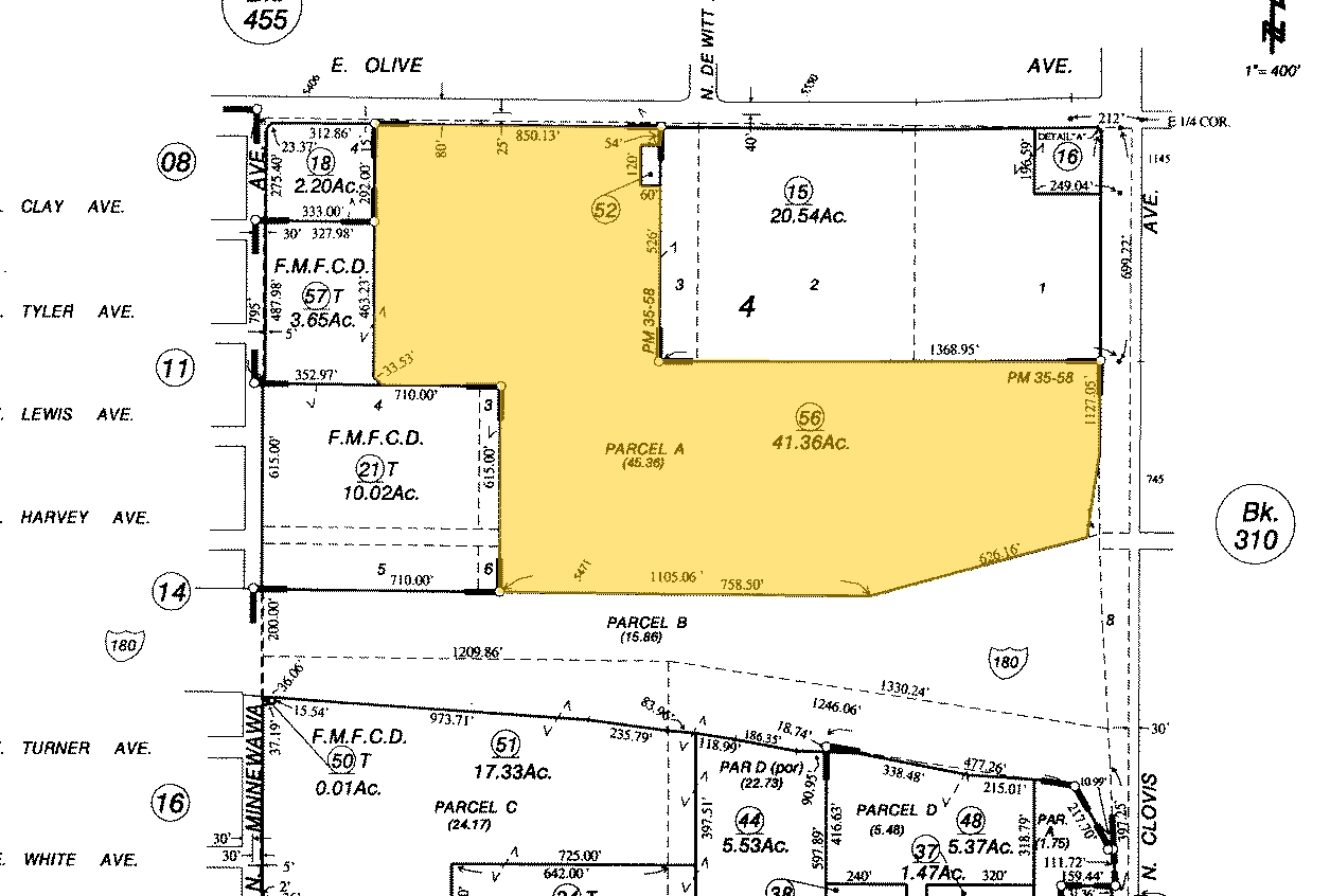 N Clovis Ave, Fresno, CA for sale Plat Map- Image 1 of 1