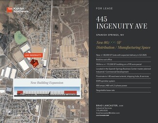 More details for 445 Ingenuity Ave, Sparks, NV - Industrial for Lease