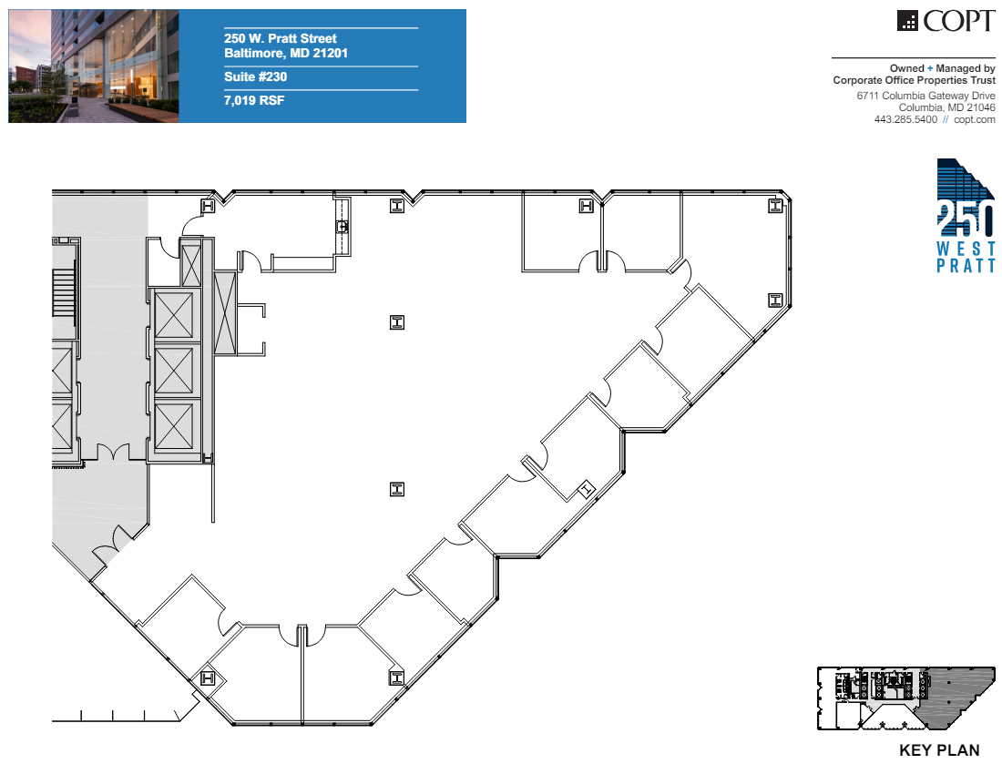 250 W Pratt St, Baltimore, MD for lease Floor Plan- Image 1 of 1