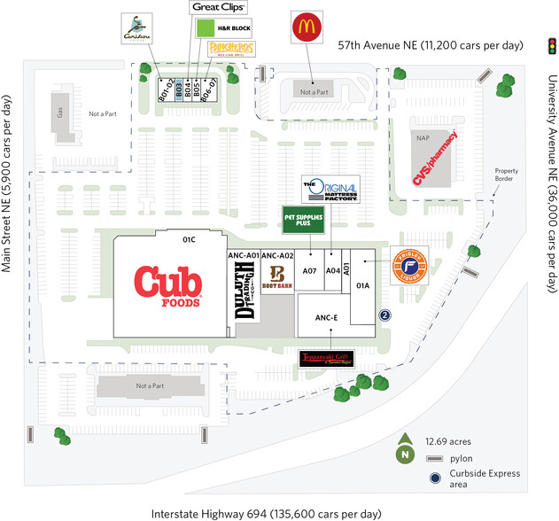 244-250 57th Ave NE, Fridley, MN for lease - Site Plan - Image 3 of 21