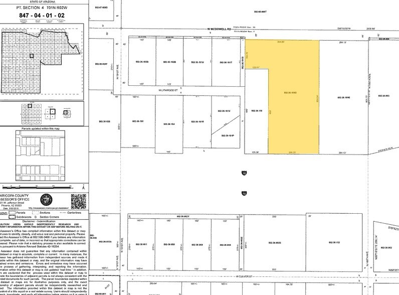 18969X W McDowell Rd, Buckeye, AZ for sale - Plat Map - Image 1 of 1