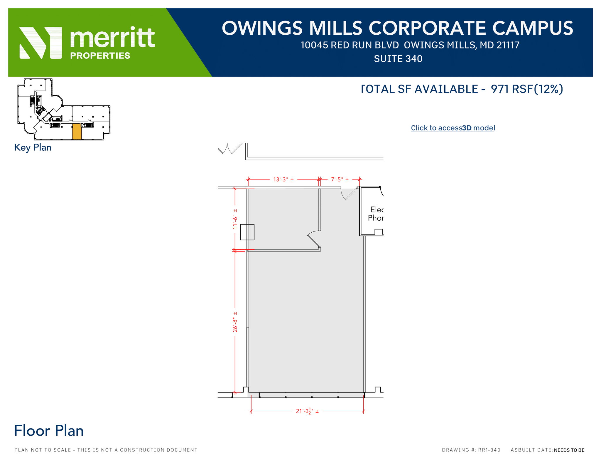 10045 Red Run Blvd, Owings Mills, MD for lease Floor Plan- Image 1 of 1