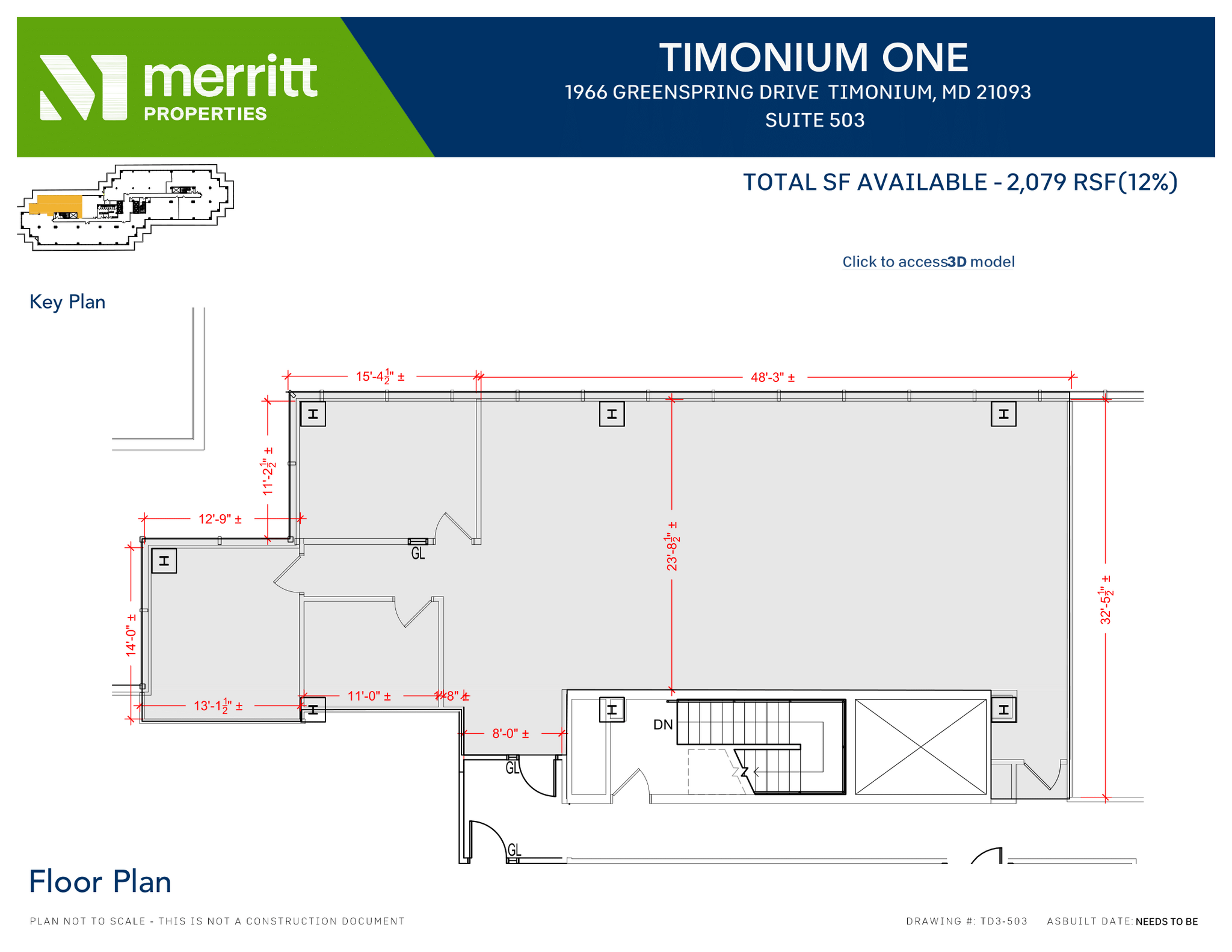 1966 Greenspring Dr, Timonium, MD for lease Floor Plan- Image 1 of 1