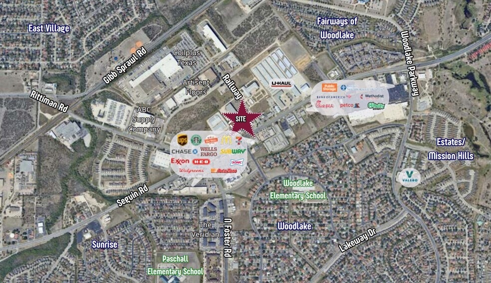 Railway & FM 78, San Antonio, TX for sale - Aerial - Image 2 of 3