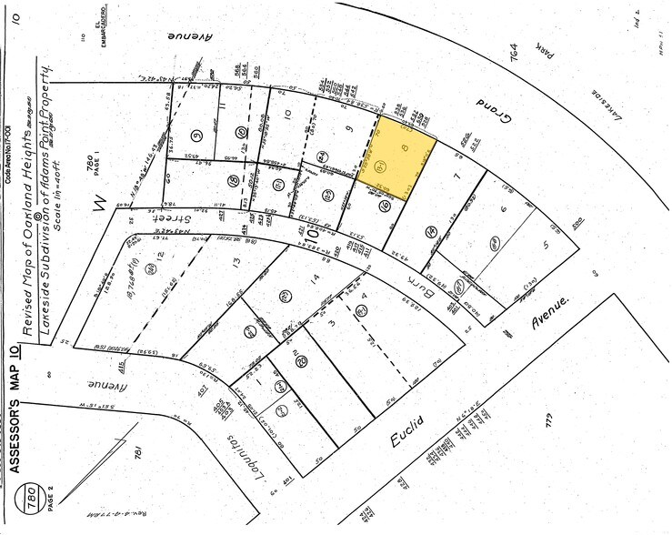 528 Grand Ave, Oakland, CA for lease - Plat Map - Image 2 of 7